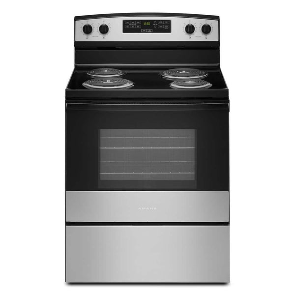 Amana 30"W Electric Coil Range Stainless Steel