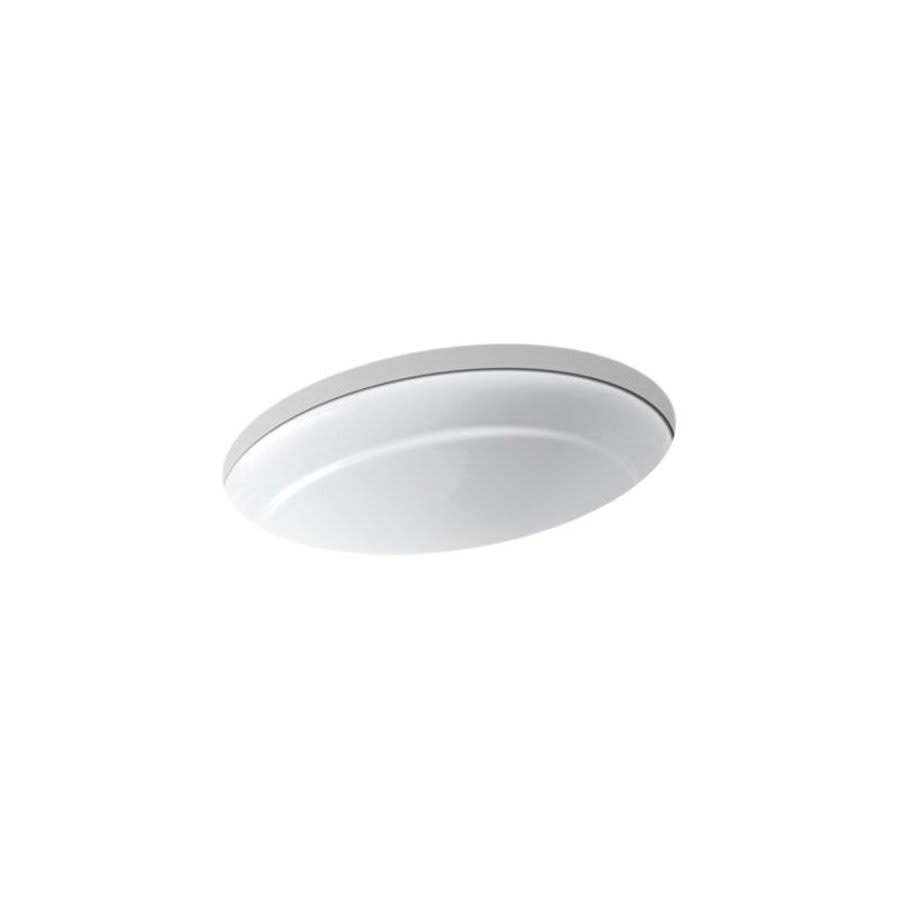 Serif® Under Mount Lavatory Sink, ADA, 20-5/8 x 15-1/4 x 8-7/16 in, Cast Iron, White