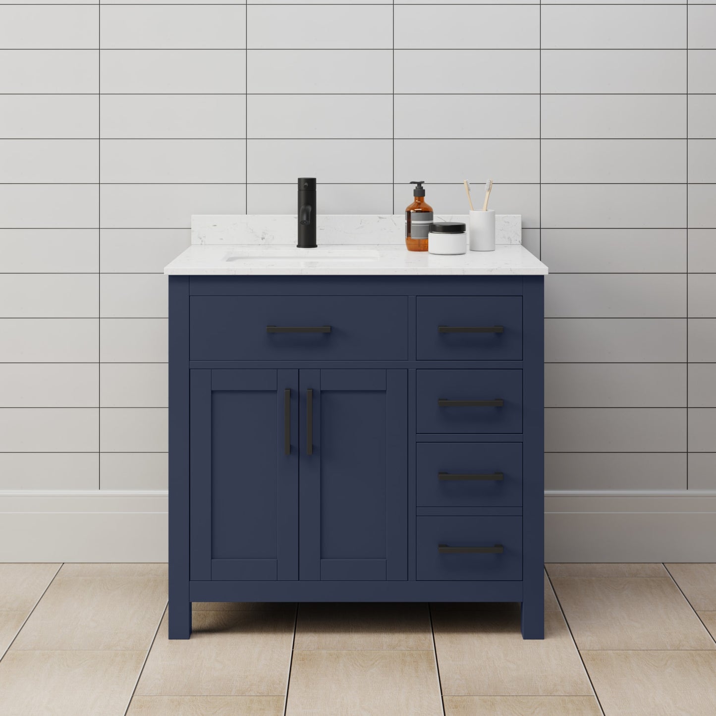 Beckett Single Bathroom Vanity - 36W x 35H x 22D
