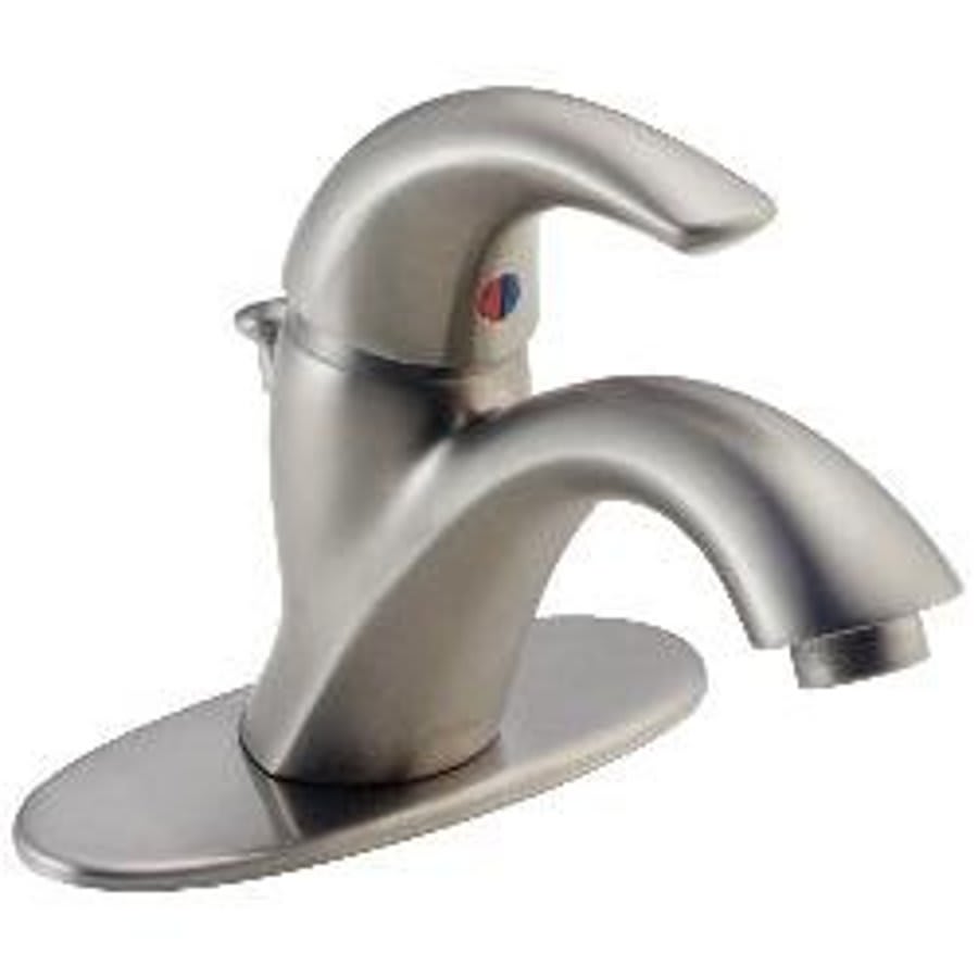 Classic Single Hole or Centerset Lavatory Faucet, ADA, 1 Handle, 1 or 3-Hole, 1.2 gpm, Stainless