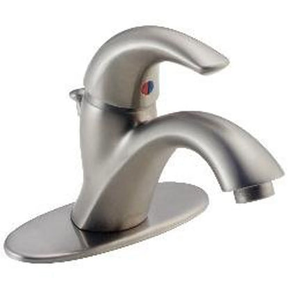 Classic Single Hole or Centerset Lavatory Faucet, ADA, 1 Handle, 1 or 3-Hole, 1.2 gpm, Stainless