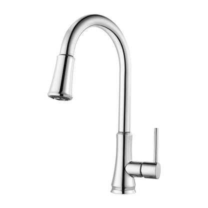 Pfirst Series™ Kitchen Faucet, Deck Mount, ADA, 1 Lever Handle, 1 or 3-Hole, Polished Chrome