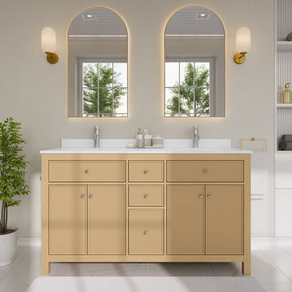 Pendry Double Bathroom Vanity - 60W x 35H x 22D