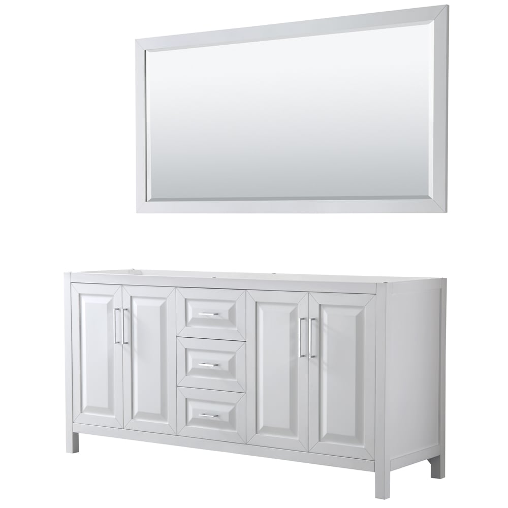 Daria Double Bathroom Vanity - 71W x 35H x 21.5D