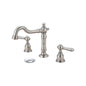 Americana Widespread Lavatory Faucet, ADA, 2 Handle, 3-Hole, 1.2 gpm, PVD Brushed Nickel