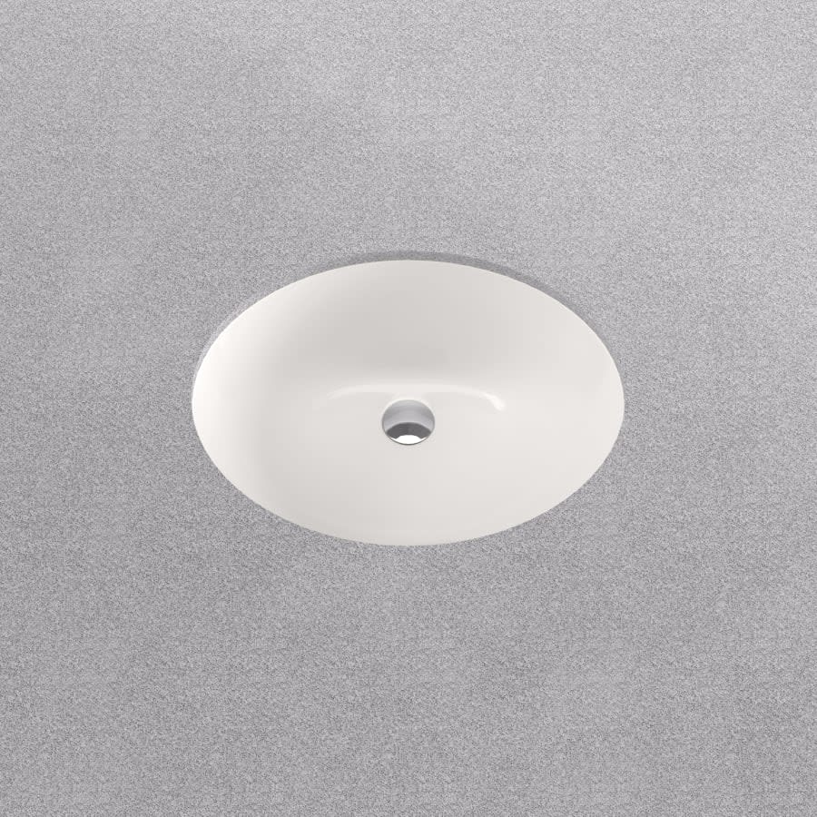 Comstock 17" Oval Vitreous China Undermount Bathroom Sink with Overflow