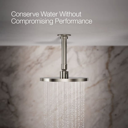 Contemporary Round 8" Single Function 2.5 GPM Rainhead with MasterClean Sprayface and Katalyst Air-Induction Technology