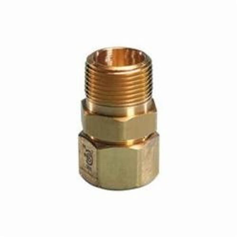 AutoFlare® Gas Male Adapter, 3/4 x 1/2 in, Comp x MNPT, Brass