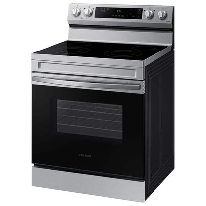 30"W 6.3Cuft 4E Smoothtop Electric Range Stainless Steel