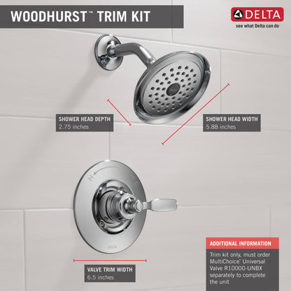 Woodhurst Shower Only Trim Package with 1.75 GPM Single Function Shower Head