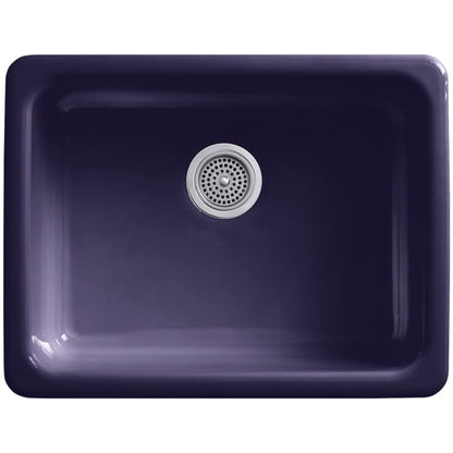 Iron/Tones 24-1/4" Undermount Single Basin Enameled Cast Iron Bar Sink