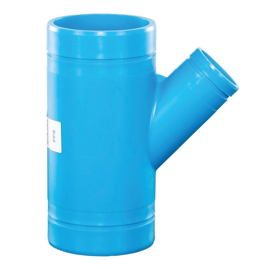 Blueline™ Acid Waste Wye, 3 x 2 in, Polypropylene