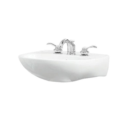Sacramento® Wall/Pedestal Mount Lavatory Sink, 21-1/4 x 18-1/4 x 9-1/4 in, Vitreous China, White