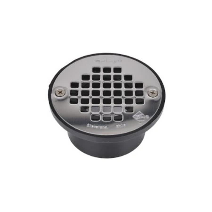 43500 Floor Drain, 2 or 3 in Outlet, Socket, 4 in Round Stainless Steel Top