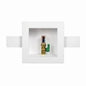 Square, 1/4 Turn, Copper, Hammer, Low Lead, Ice Maker Outlet Box Standard Pack