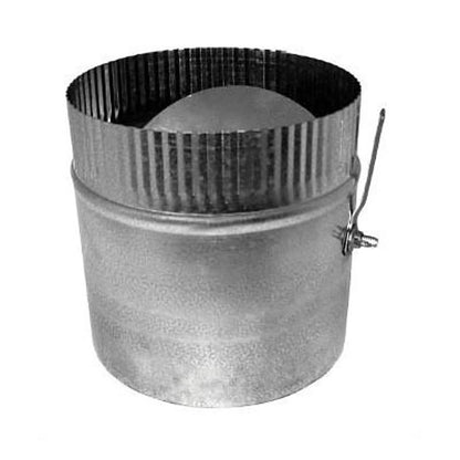 Damper Section, 16 in Damper, Steel, Hot Dipped Galvanized, 28 ga