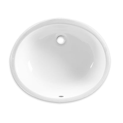 Ovalyn 17" Undermount Porcelain Bathroom Sink