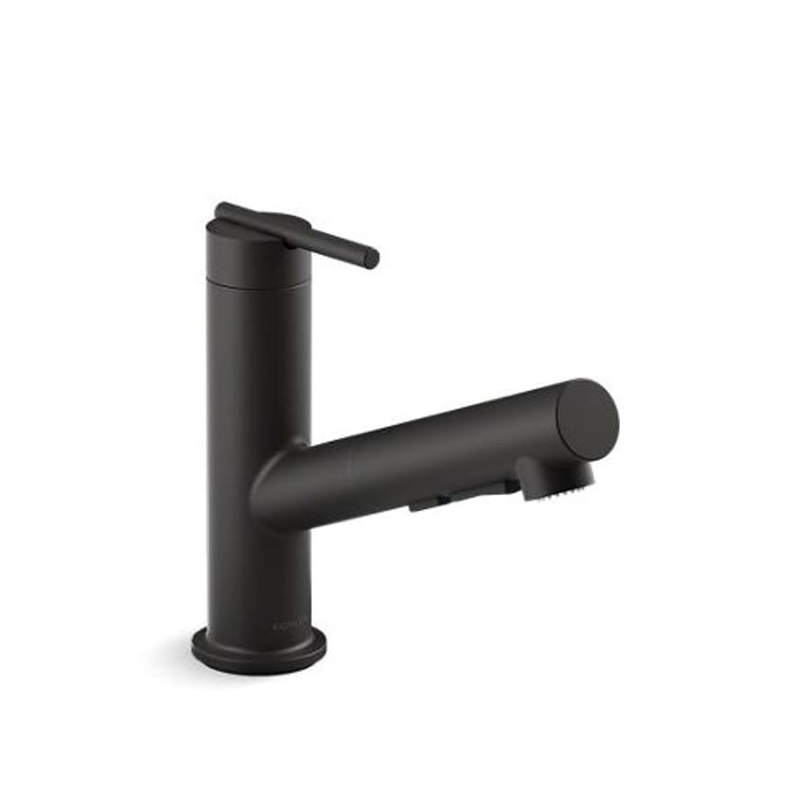 Crue™ Kitchen Faucet, Deck Mount, ADA, 1 Lever Handle, 1 or 3-Hole, Matte Black