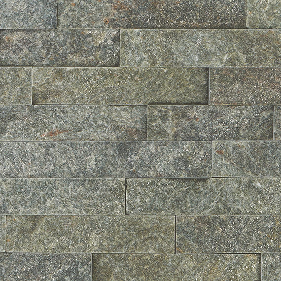 Stacked Stone Beijing Green Stacked, Natural Cleft 6X24