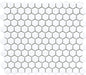 MG WHITE 12X12 MOS. HEXAGON 1X1