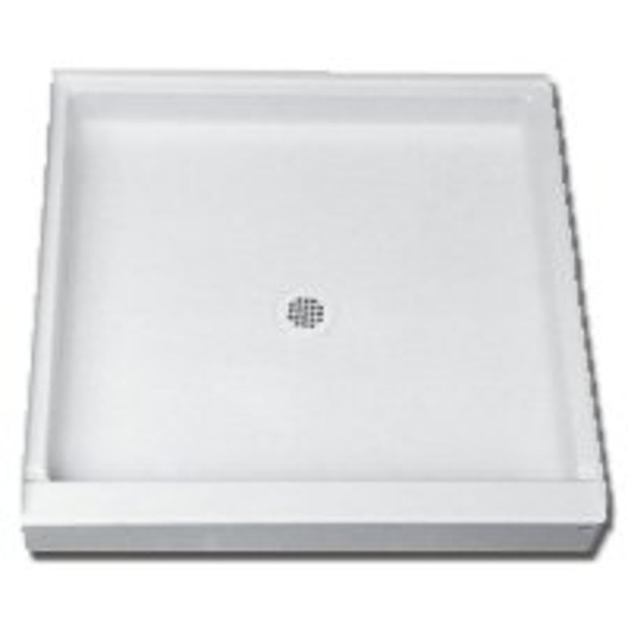 Shower Tray/Base, Fiberglass, White