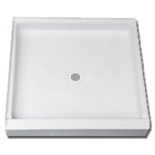 Shower Tray/Base, Fiberglass, White