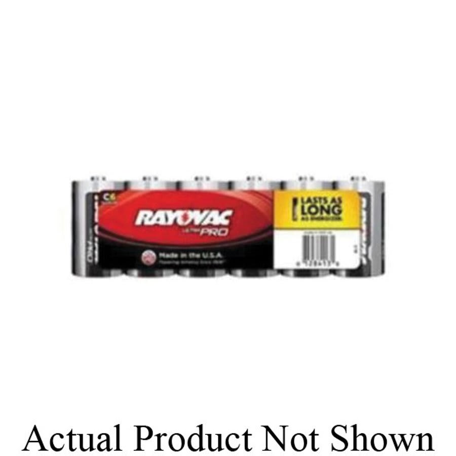 Ultra Pro Shrink Wrapped Battery, Alkaline, 1.5 VDC, 7800 mAh, C, 6-Pack