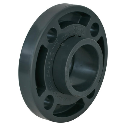 2-Piece Flange, 1-1/2 in, Socket, PVC, SCH 80/XH