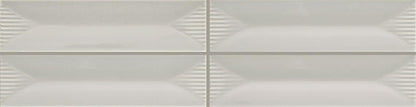 Color Story Pinstripes Balance Rectangle, Fluted 2X8 Glossy