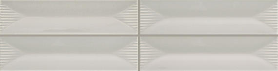 Color Story Pinstripes Balance Rectangle, Fluted 2X8 Glossy