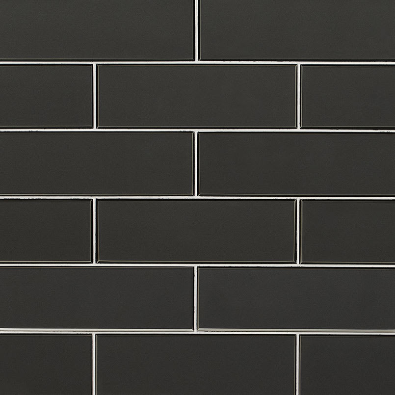 Metallic Gray Bevel Tile 4x12