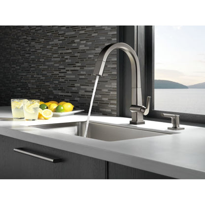 Pivotal 1.8 GPM Single Hole Pull Down Kitchen Faucet with On/Off Touch Activation, Magnetic Docking Spray Head - Includes Lifetime Warranty (5 Year on Electronic Parts)