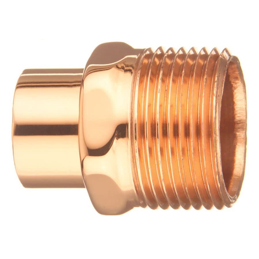 Male Adapter, 1 in, Fitting x MNPT, Copper