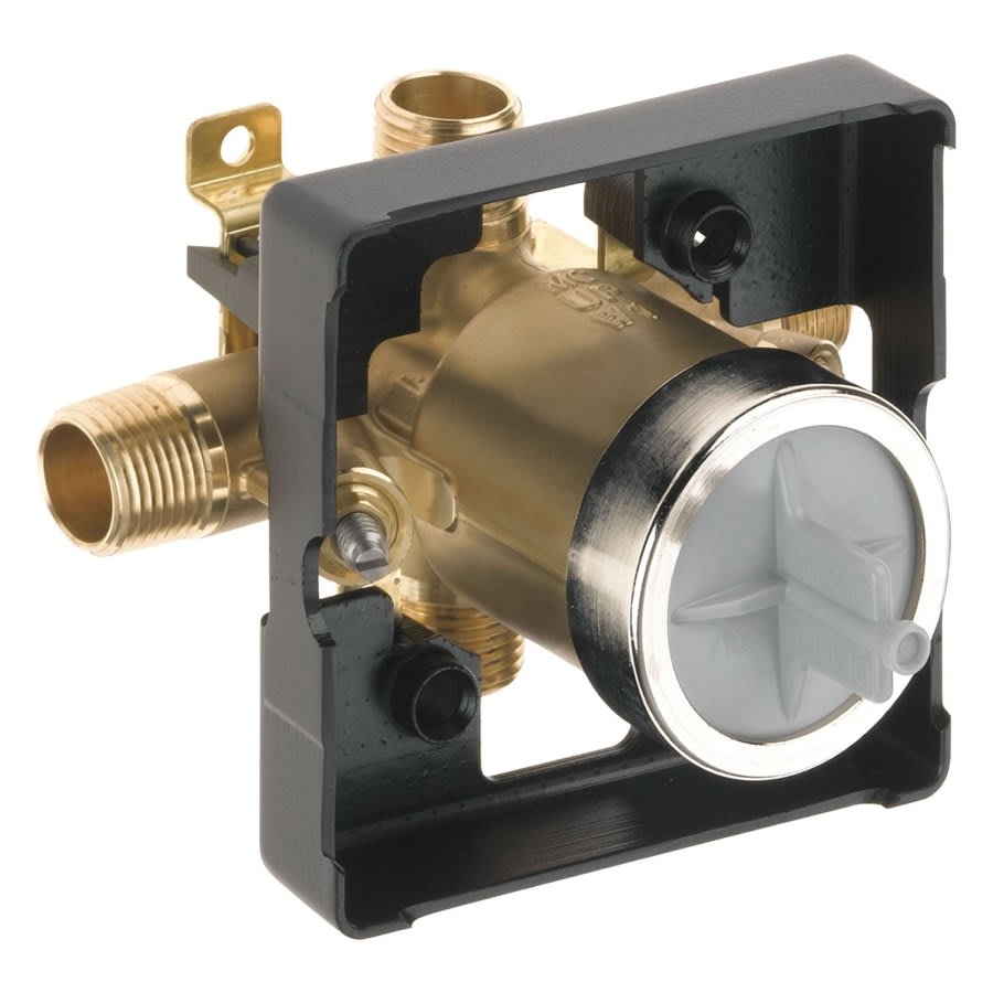 Tub and Shower Rough-In Valve, 1/2 in, MNPT Inlet x 1/2 in FNPT C Outlet, Forged Brass Body