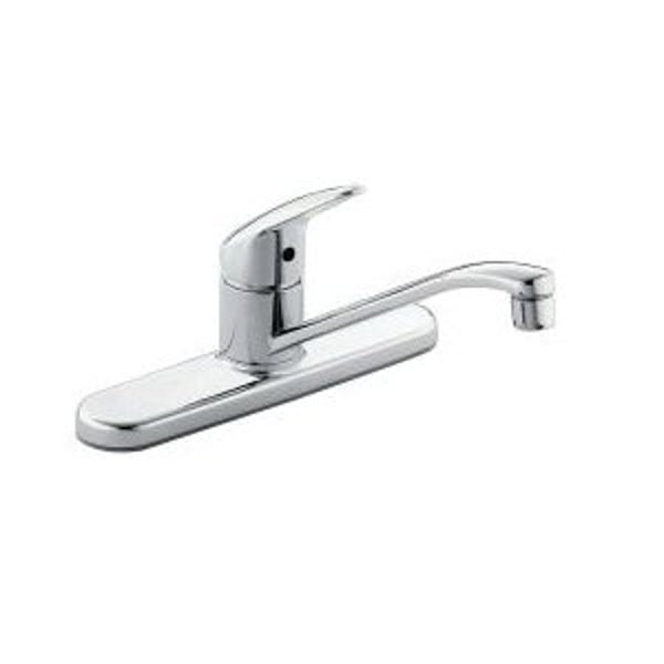 Cornerstone™ Kitchen Faucet, Deck Mount, ADA, 1 Lever Handle, 3-Hole, Chrome