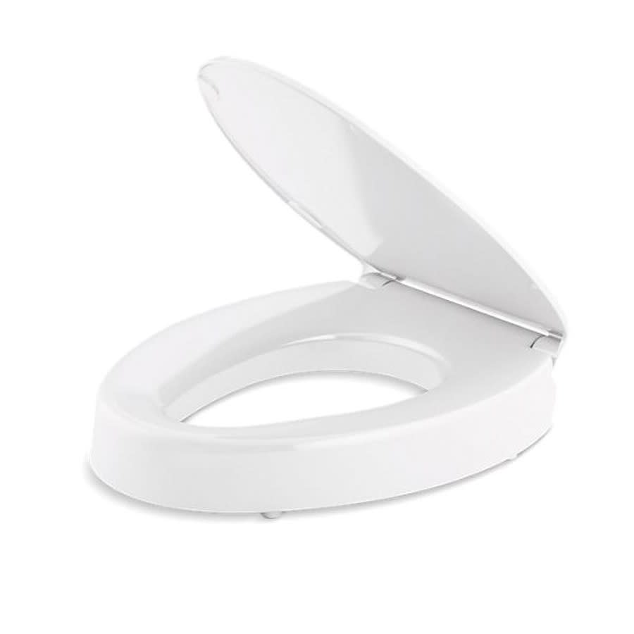 Hyten™ Toilet Seat, Elongated Bowl, Closed Front, With Cover, Plastic, White