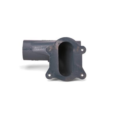 Horizontal Left Hand Closet Carrier Fitting, 4 in, 500 lb, Cast Iron