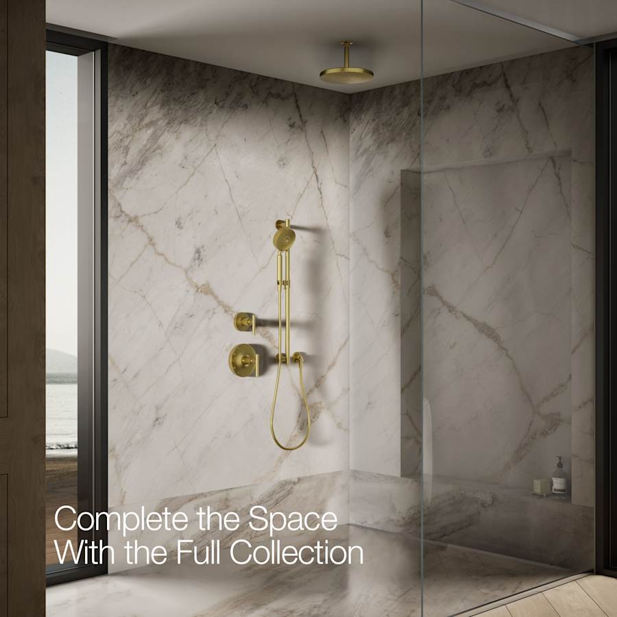 Awaken Round 10" Single Function 1.75 GPM Rainhead with MasterClean Sprayface