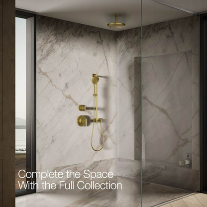 Awaken Round 10" Single Function 1.75 GPM Rainhead with MasterClean Sprayface