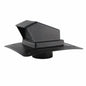 Exhaust Roof Vent With Stem, Round, 4 in ID x 4-1/8 in OD x 12-3/4 in L x 11 in W, Polyethylene