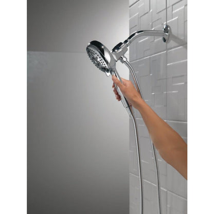 Universal Showering 1.75 GPM Multi Function Hand Shower Package with SureDock Integrated Shower Arm holder - Limited Lifetime Warranty