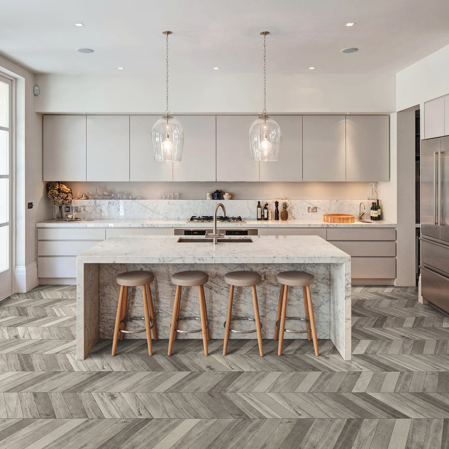 Treverksoul Grey Chevron 4X21 Matte