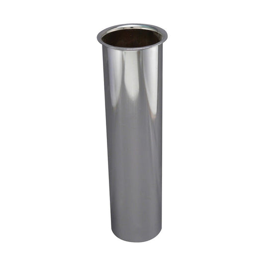 Tubular Tailpiece, 1-1/2 in, Tube x Flange, 20 ga, Chrome