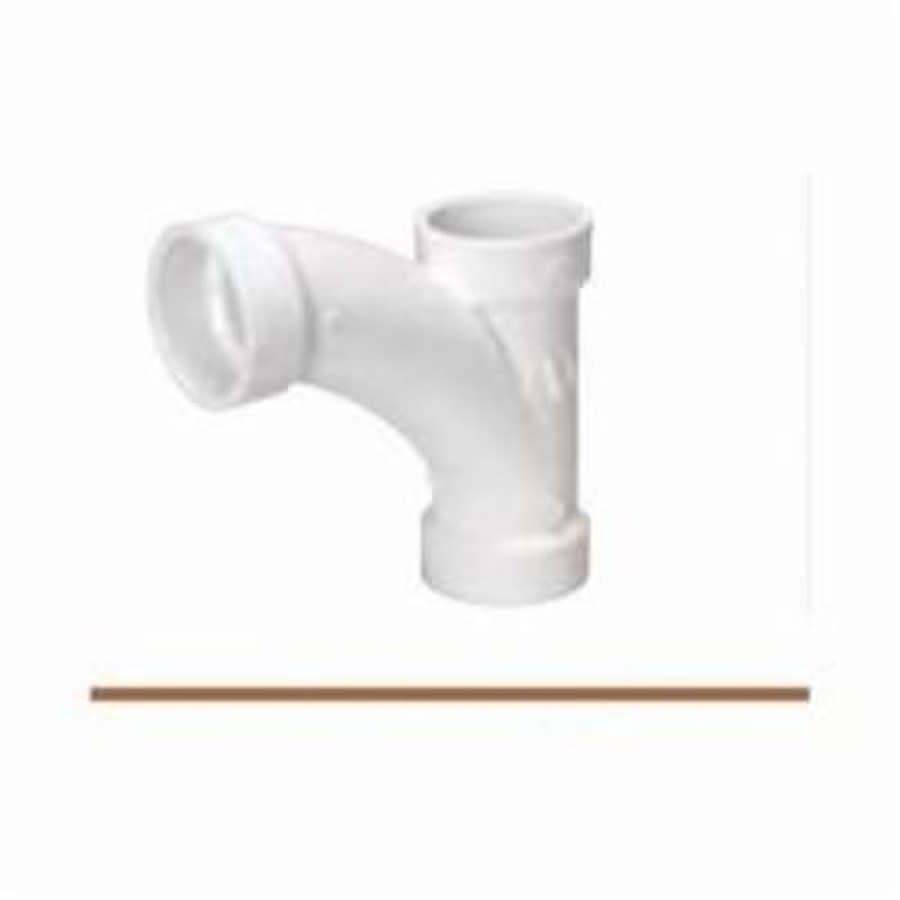 Combination Wye and 45 deg Elbow, 4 in, Hub, DWV, PVC