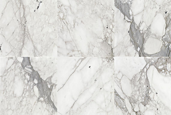 Marble Venetian Calacatta Oval, Straight Edge 1 1/2X3/4 Polished