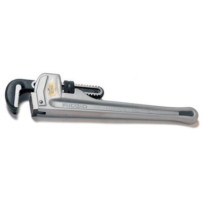 Straight Pipe Wrench, 2-1/2 in, Floating Forged Hook Jaw, Aluminum Handle