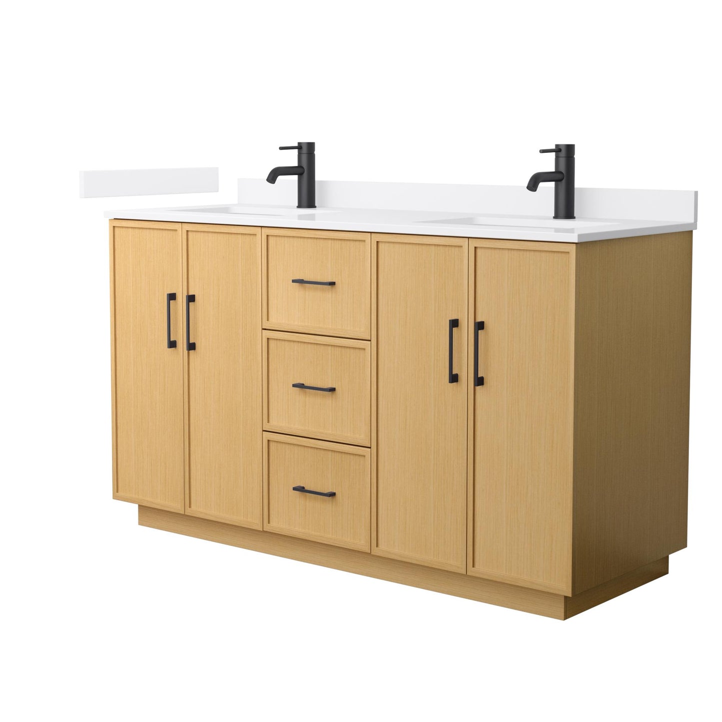 Elan Double Bathroom Vanity with Toe Kick - 60W x 35H x 22D