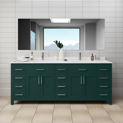 Beckett Double Bathroom Vanity - 84W x 35H x 22D