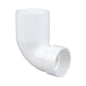 Street 90 deg Closet Elbow, 4 x 3 in, Spigot x Hub, DWV, PVC