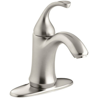 Forte Single Hole Bathroom Faucet with Metal Pop-Up Drain Assembly